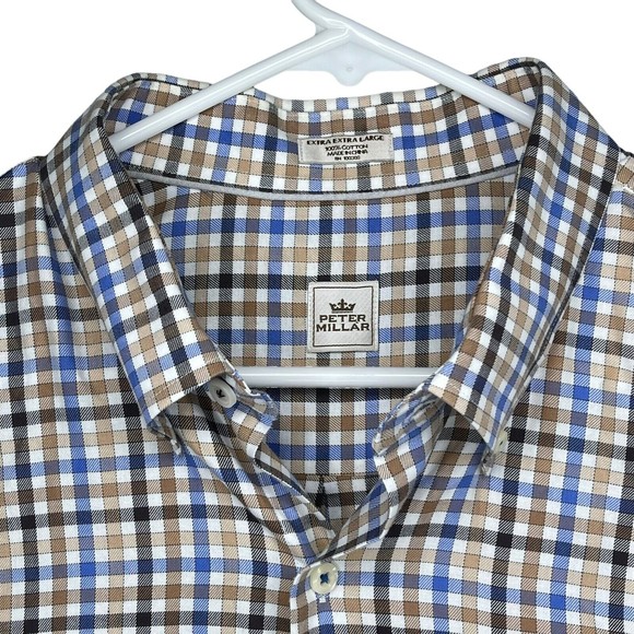 Peter Millar Long Sleeve Button Down Shirt Men's Size XXL 2XL - Picture 3 of 16